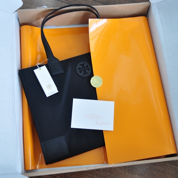 Tory Burch Handbags - Tory Burch Ella Packable Tote - Black